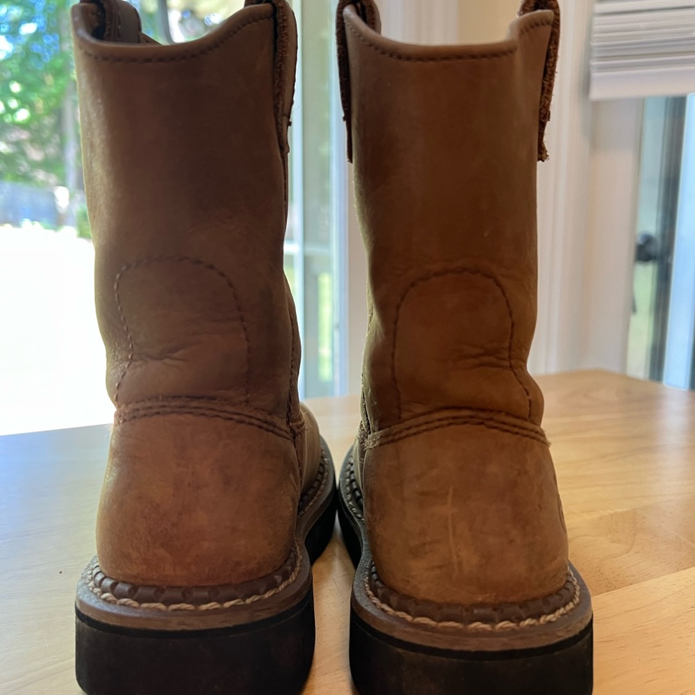 Boys Leather Wellington Georgia Boot Size 11 Youth - Picture 3 of 10